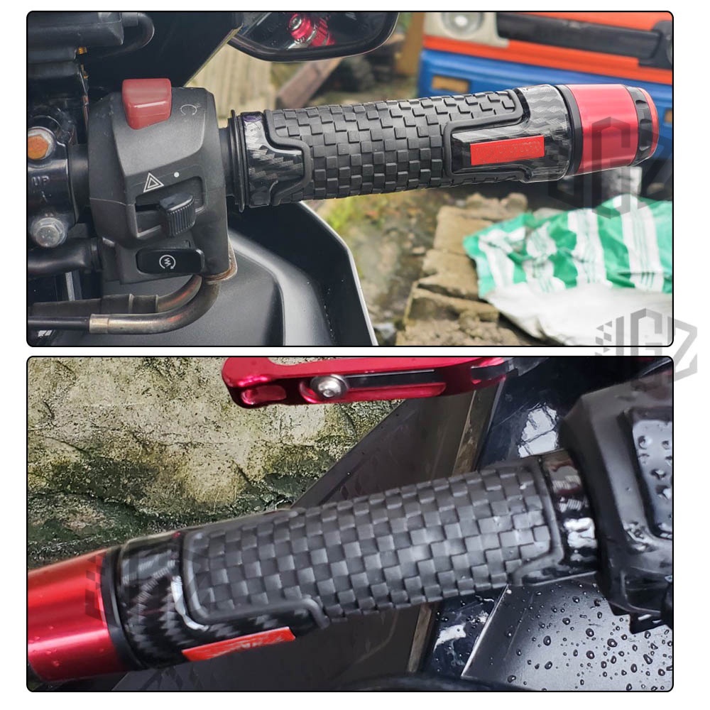 Vỏ Bọc Tay Lái Xe Máy Bằng Cao Su Gel Họa Tiết Sợi Carbon Cho HONDA CMX Rebel 500 300 1100 CMX300 CMX500 2017-2020 2021