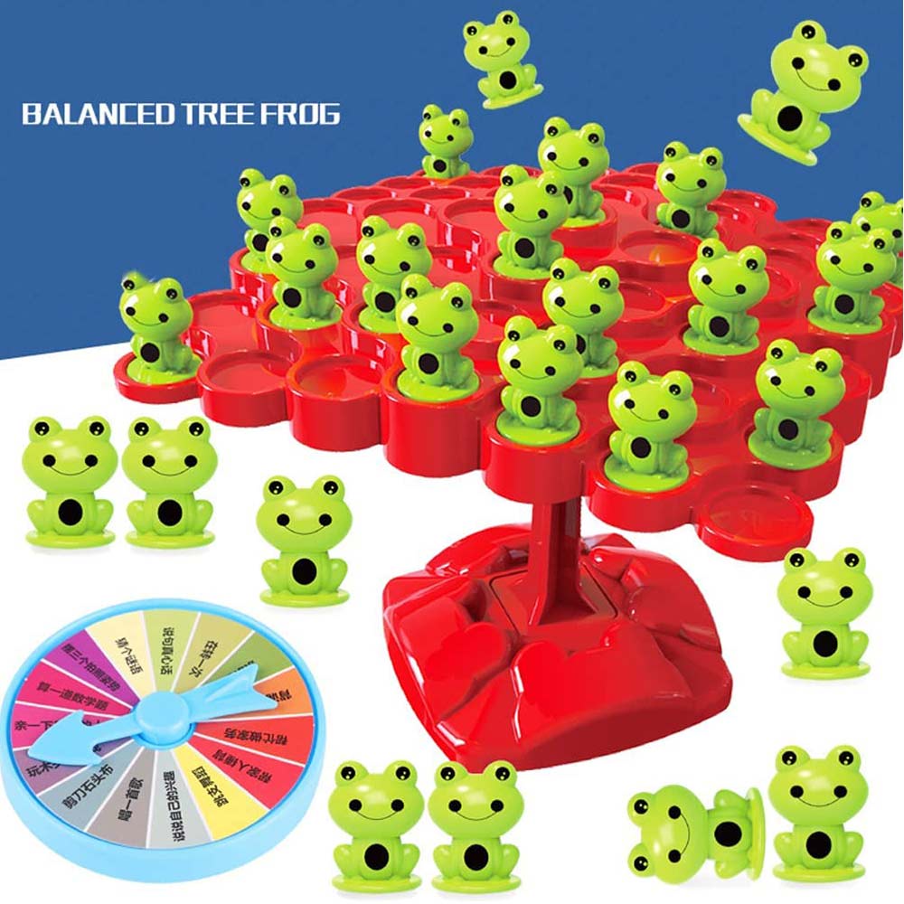 Frog Balance Tree Toys Home School Balance Board Game Montessori Math Toy Parent-child Interaction Tabletop Game Toys Kids Learning Toys