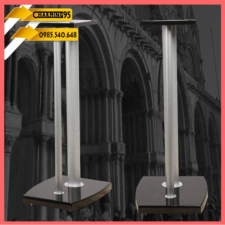 Chân loa IBASS  2 trụ kim loại 30x24x75cm mặt 26x18.5cm