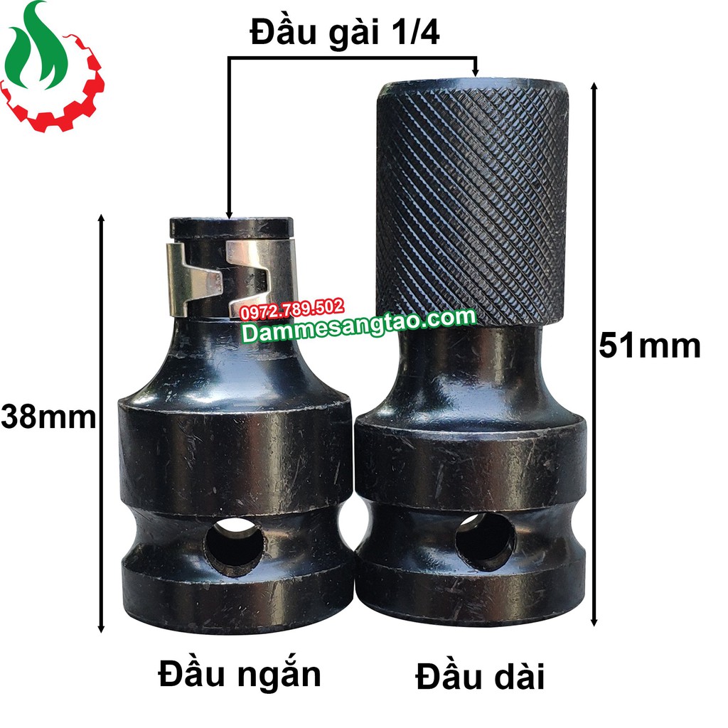 DMST Đầu chuyển bulong 1/2 sang bắn vít đồng tâm cao