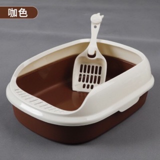 Khay vệ sinh cho mèo - khay đựng cát vệ sinh cho mèo kèm xẻng - thau cát vệ sinh cho mèo