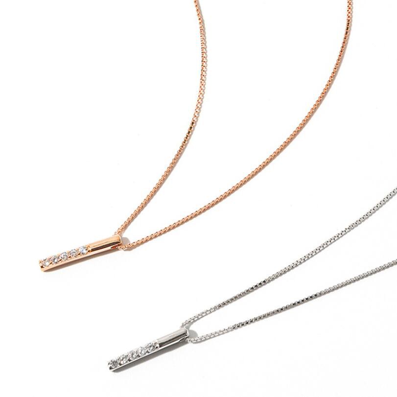 Dây chuyền mạ bạc 925 họa tiết hình học hợp thời trang