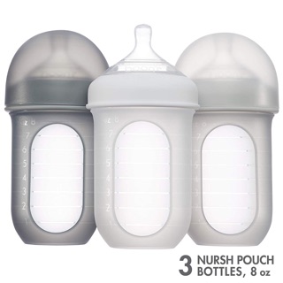 Bình sữa SILICONE BOON NURSH 240ml (3 bình - tách lẻ)