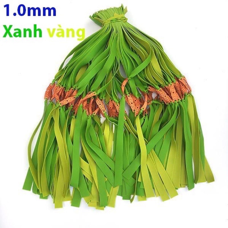 thun latex 1.0mm 3 màu ( trong, xanh-vàng, đỏ-vàng )