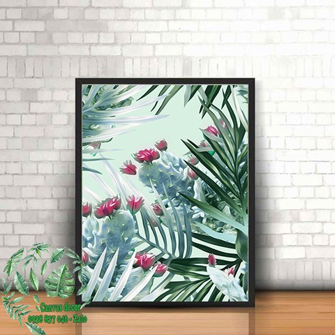 Tranh canvas treo tường Tropical Flower