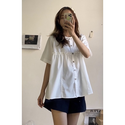 Áo babydoll bèo hamy-top