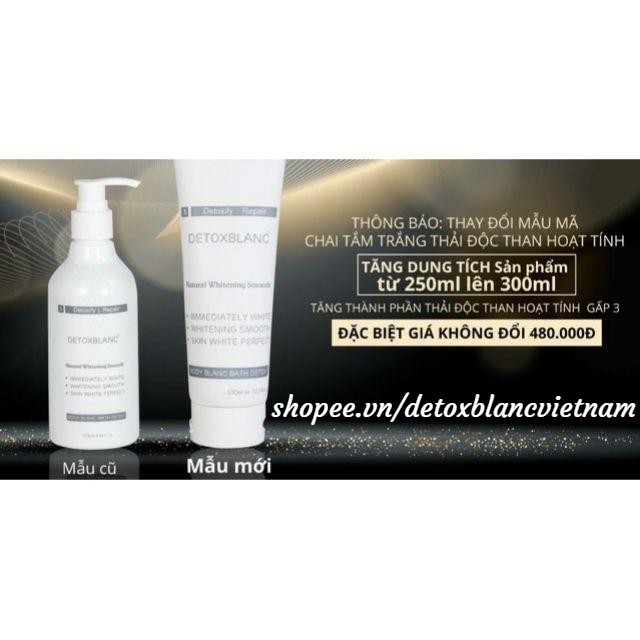 (Mẫu mới) SỮA TẮM THẢI ĐỘC TRẮNG DA DETOX BLANC - BODY BLANC BATH DETOX