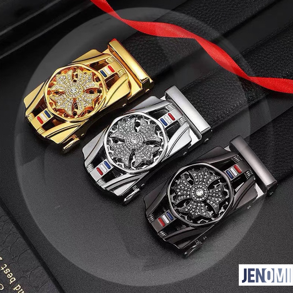 Thắt Lưng Da Nam Cao Cấp Mặt Đá Xoay Khóa tự động - Dây Lưng Da Nam Cá Tính TL04