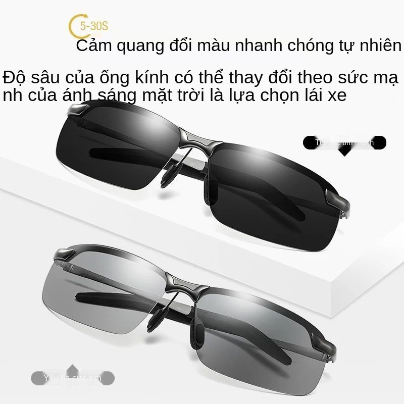 Kính mát chính hãng TERA nam chống tia cực tím phân thông minh đổi màu lái xe và