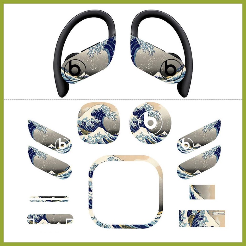 Miếng Dán Trang Trí Tai Nghe In Chữ beats powerbeats pro Thời Trang Cá Tính