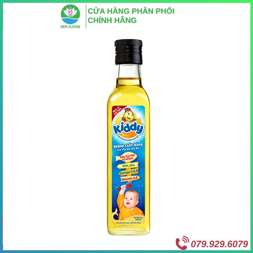 [SenXanh Emart] Dầu ăn Kiddy dinh dưỡng cá hồi cho bé 250ml