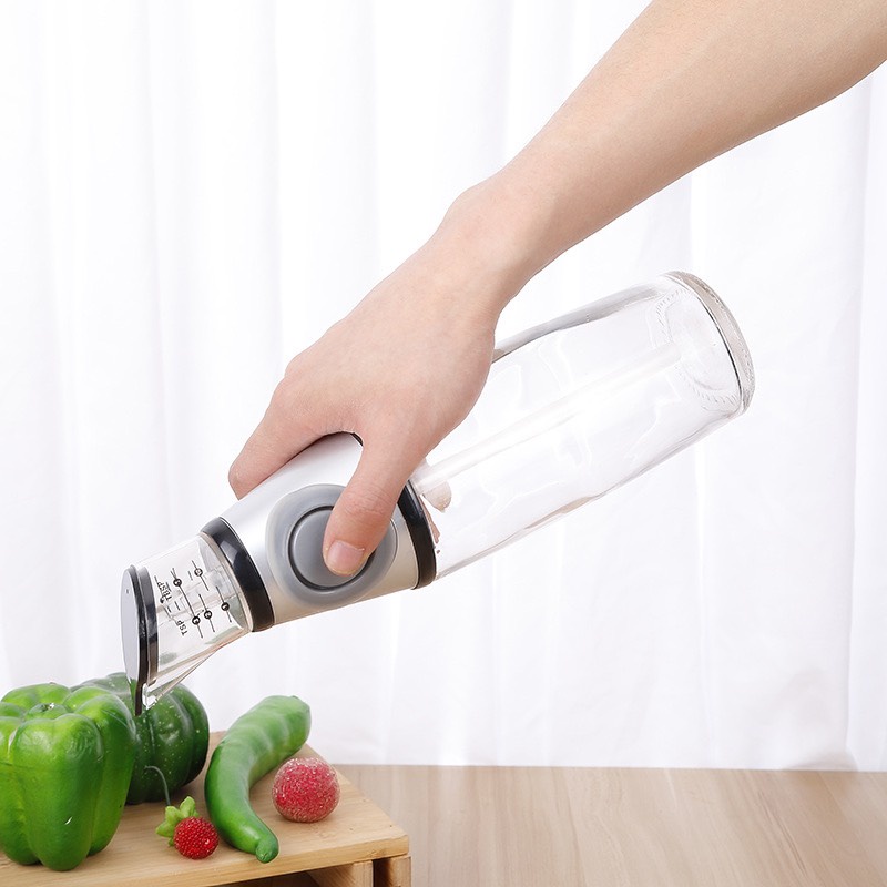Chai, lọ, bình thuỷ tinh đựng dầu ăn 500ml tiện lợi