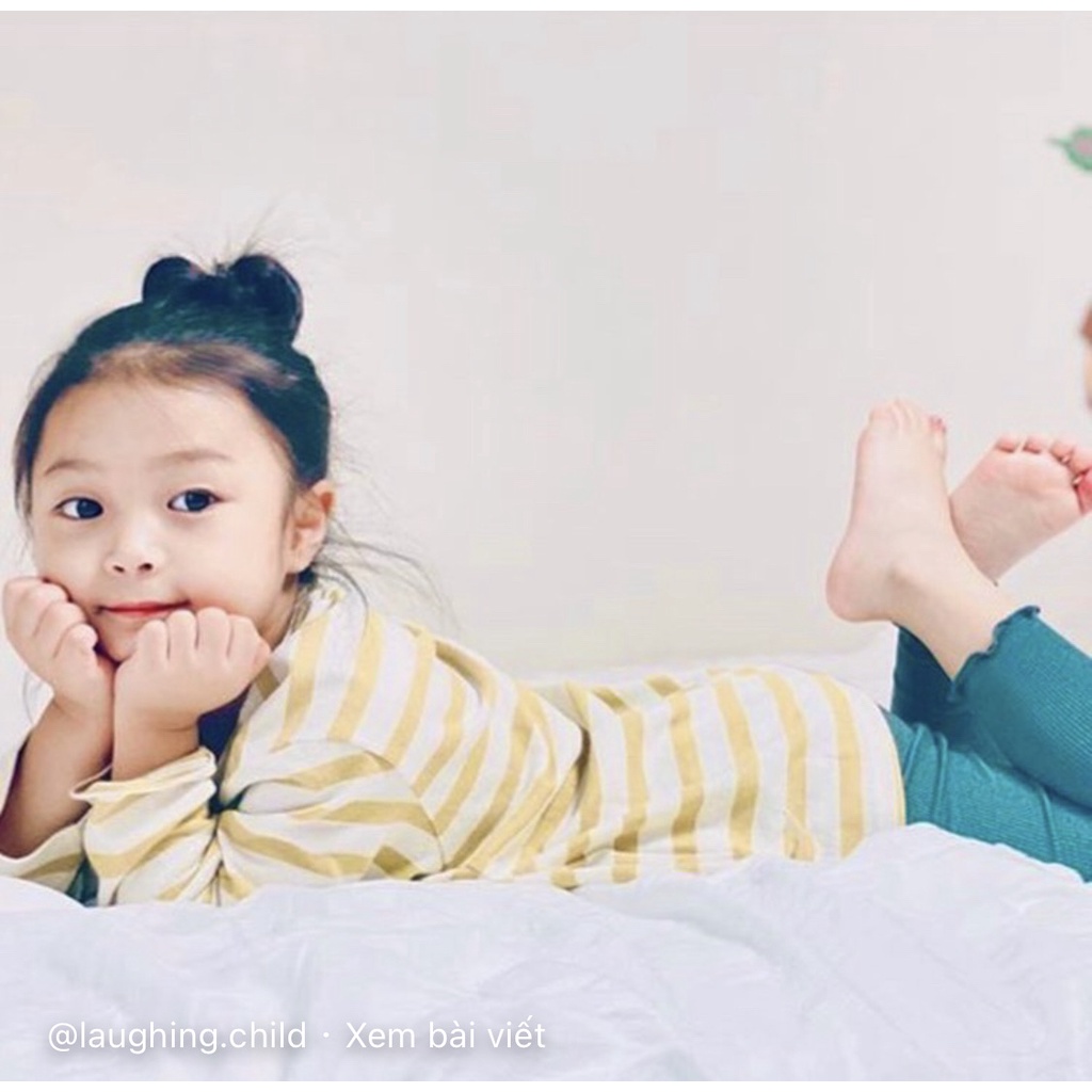 Áo thun kẻ L@ughing child 6 màu. HA3265