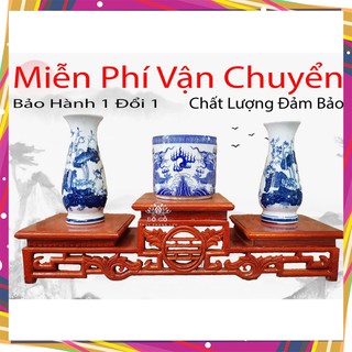 Tam sơn gỗ hương - Đế tam kê bát hương - Tam cấp thờ