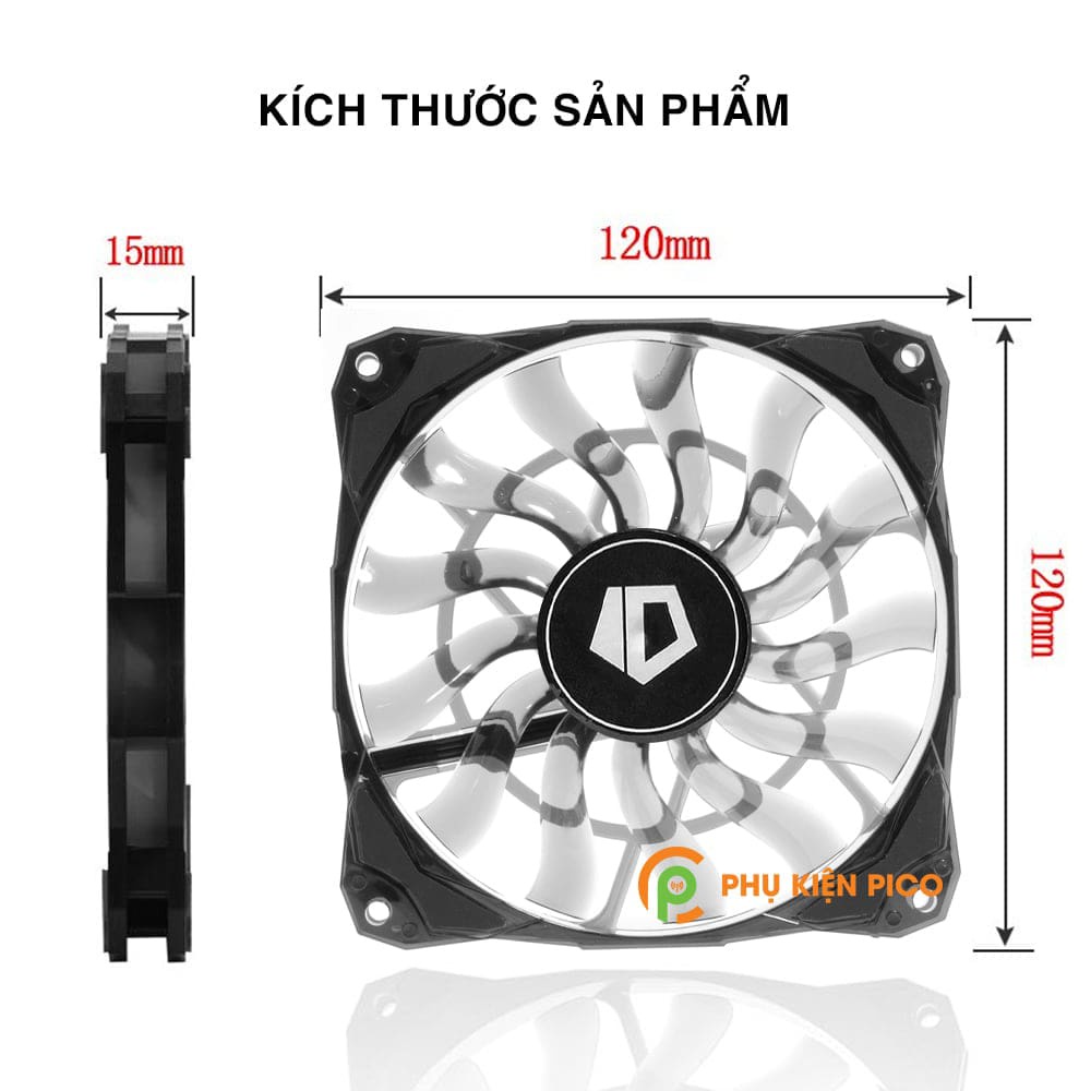 Quạt tản nhiệt Case ID-COOLING NO-12015 - Fan Case 12cm ( Phụ kiện Pico )