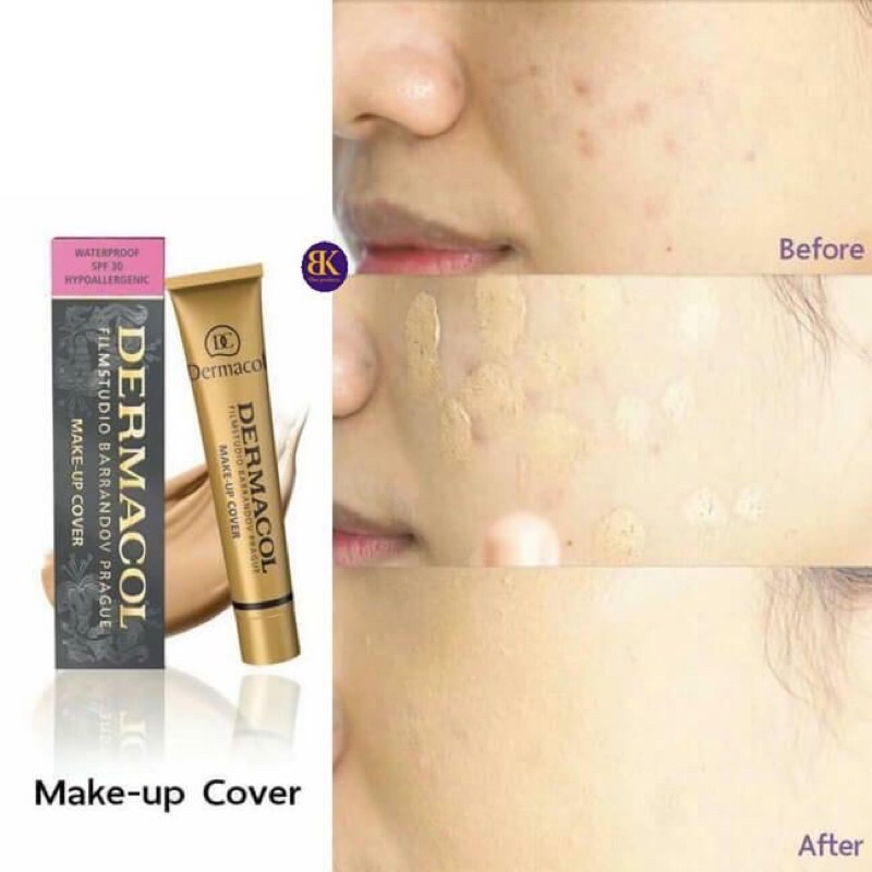 [sẵn hàng] Kem NỀN Che Khuyết Điểm Dermacol makeup cover che phủ đối