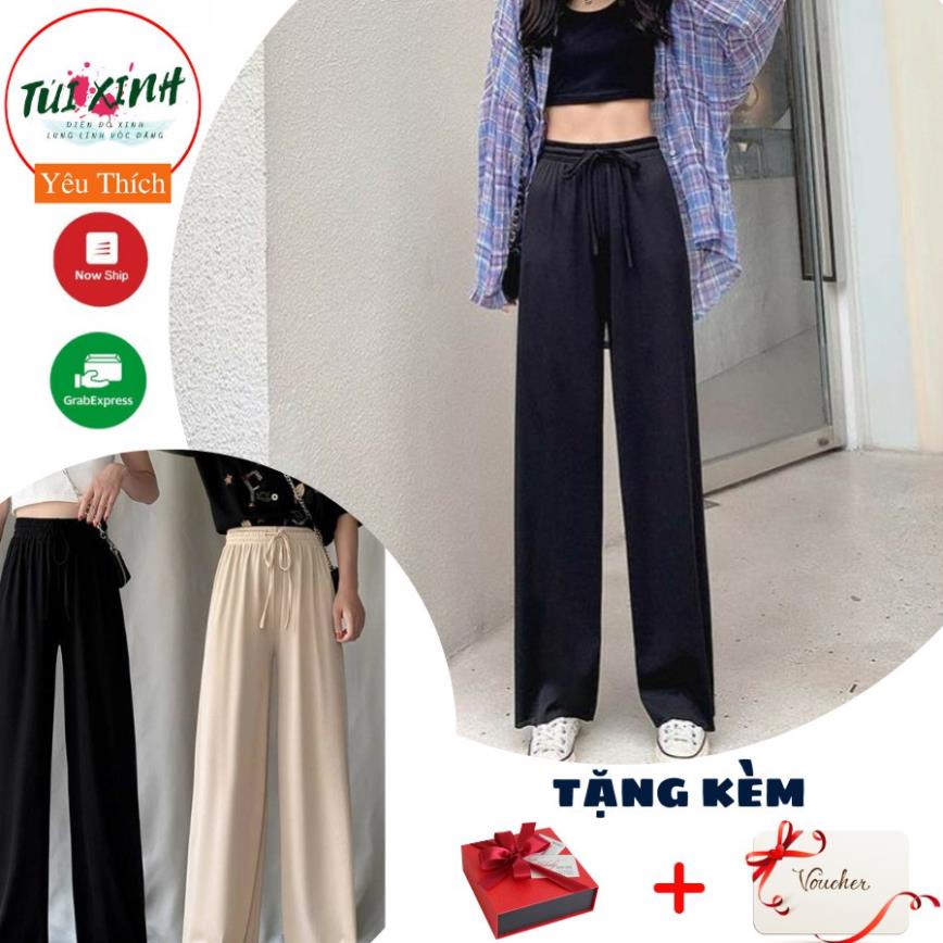 💕Quần ống suông nữ - Quần jeans nữ ống rộng chun cạp quần💕 ! * / !