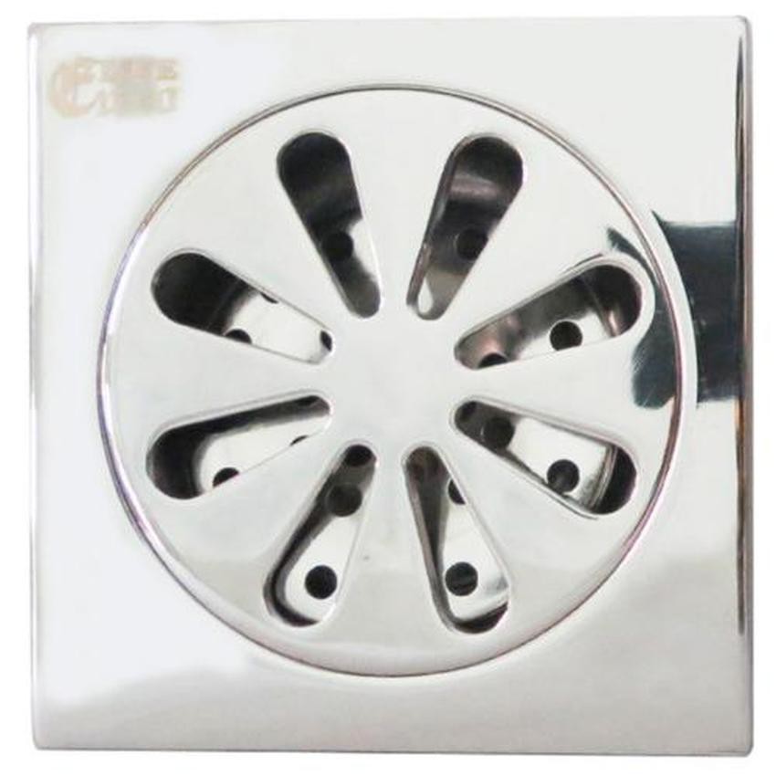 Hố ga thoát sàn inox 10x10cm Eurolife EL-X16 (Trắng bạc)