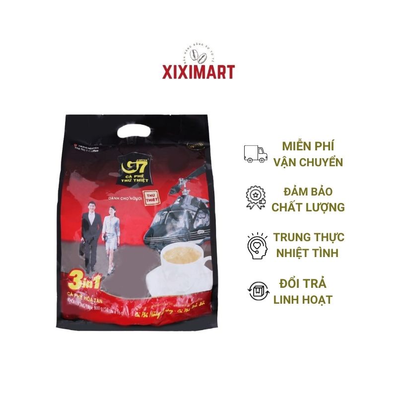 Cà phê sữa G7 3 in 1 bịch 100 gói Trung Nguyên Legend