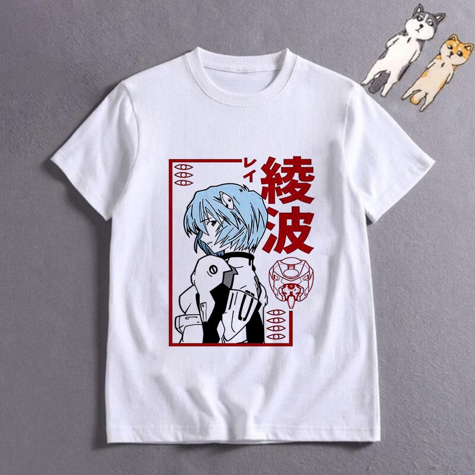 Áo thun Neon Genesis Evangelion Anime độc đẹp ngắn tay