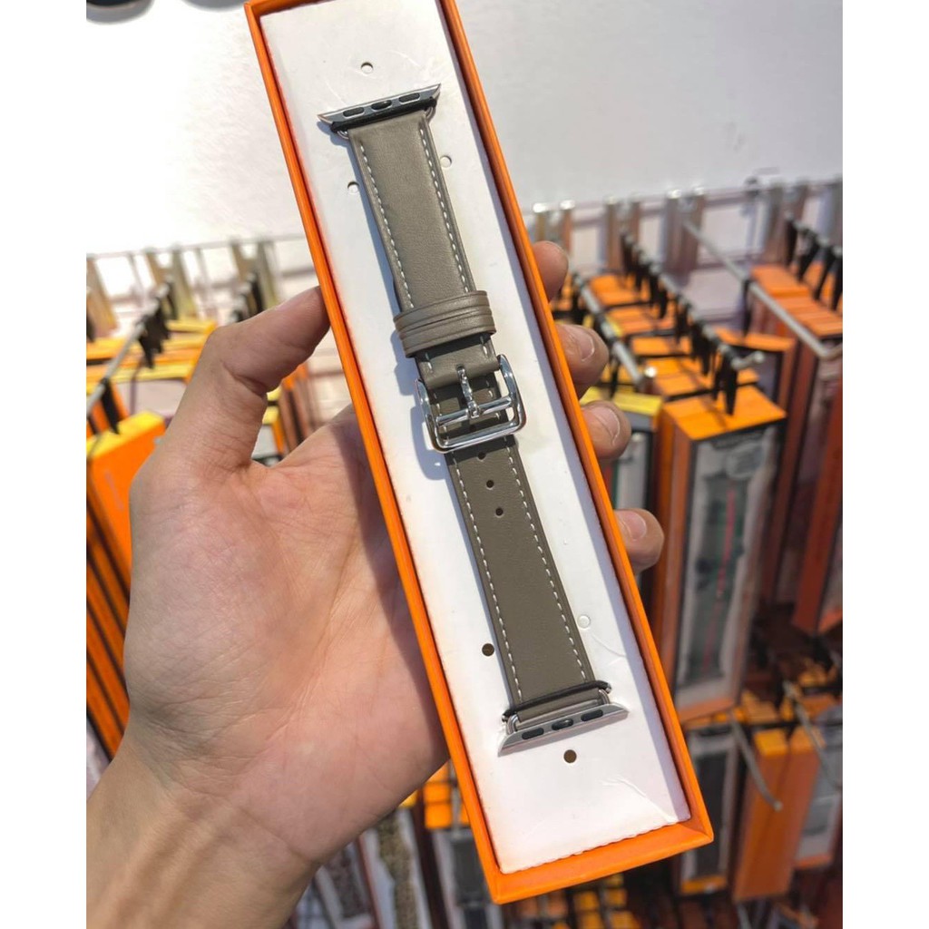 Dây da trơn nhiều màu dành cho Apple Watch