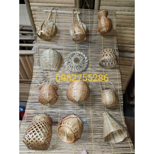 12 món trang trí bằng tre, dĩ phiên 12 món