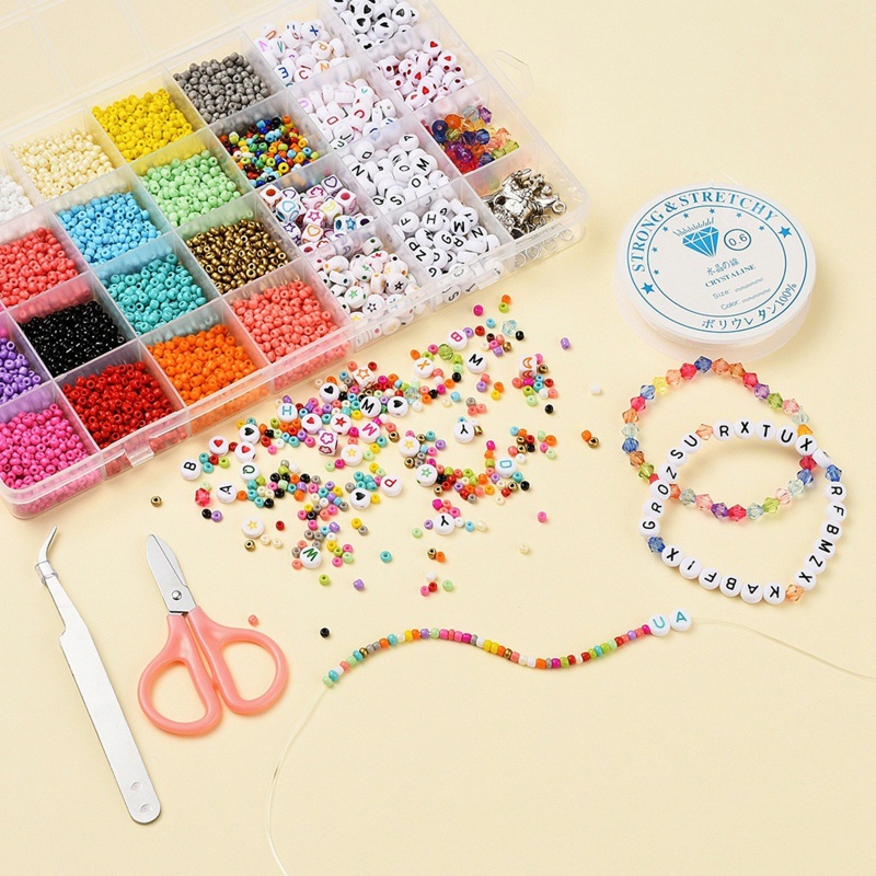 Sa Chuỗi Hạt Thủy Tinh Nhỏ Xinh Làm Trang Sức Thủ Công