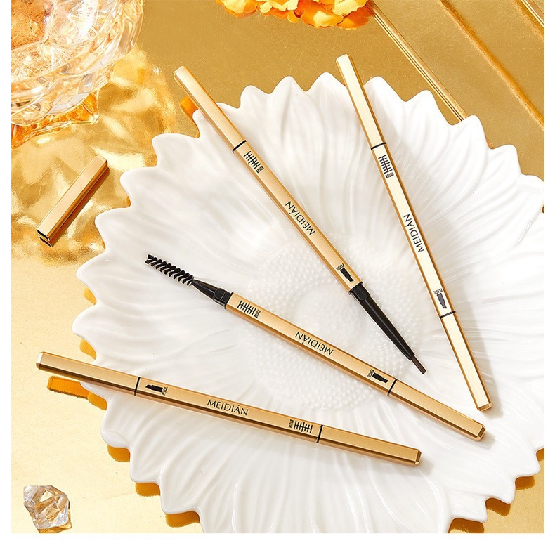 【Từ tp Hồ Chí Minh gửi hàng】chì kẻ mày MEIDIÁN không thấm nước bền màu lâu trôi với 3 màu tùy chọn có đầu chải lông màu tiện dụng