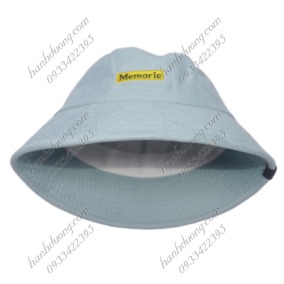 Nón bucket nhung Memorie mũ tai bèo nhung mũ bucket vành nhỏ phù hợp cả nam nữ