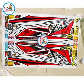 Tem rời ex 2010 RX đỏ đen 3 lớp