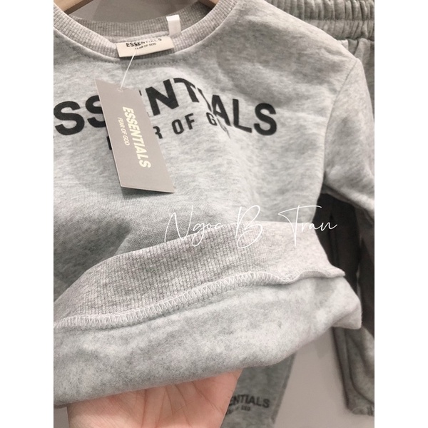 BỘ NỈ ESS 3 MÀU HOT HIT CHO BÉ