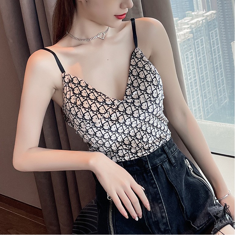 áo hai dây kiểu dáng gợi cảm áo 2 dây croptop nữ đi biển