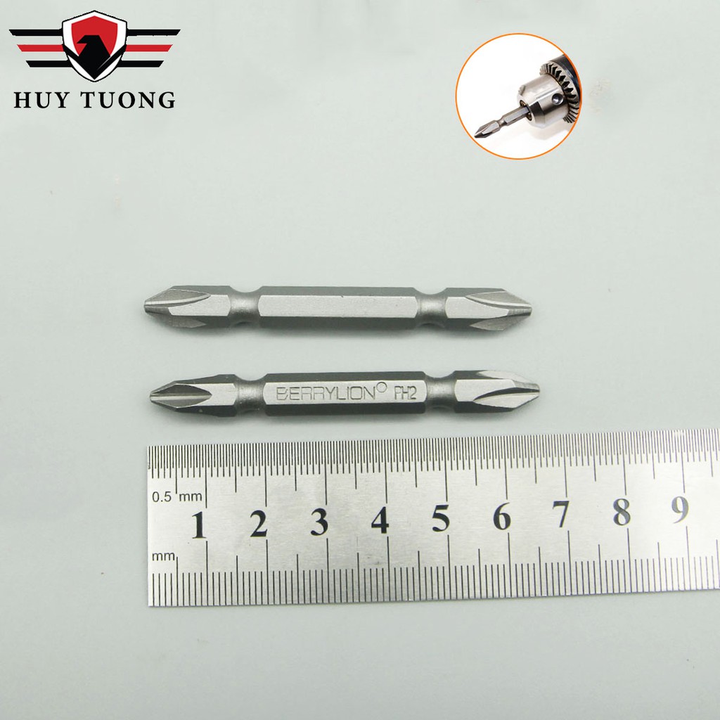 Mũi bắn vít 2 đầu 4 cạnh PH2 Berrylion cao cấp  - Huy Tưởng