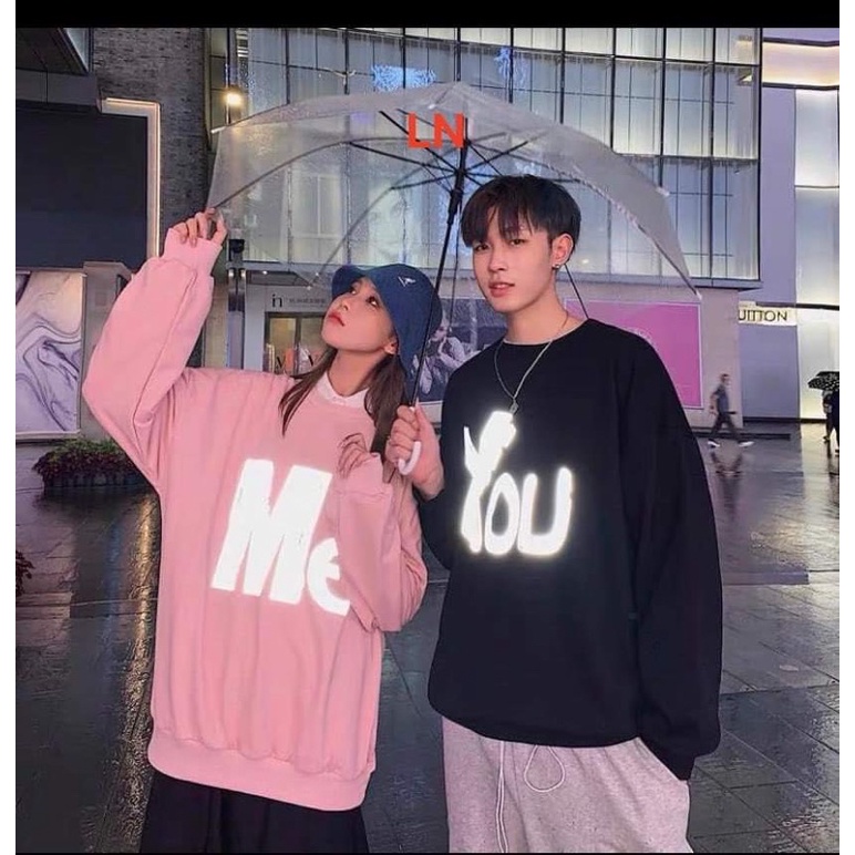 Áo Sweater You Me chất nỉ ngoại TH6