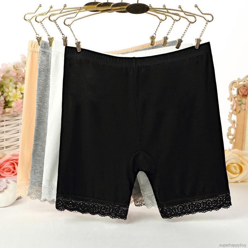 Quần lót viền ren màu trơn cho nữ