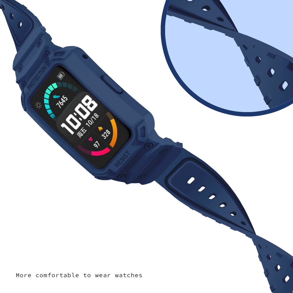 Dây Đeo Silicon Mềm Cho Đồng Hồ Thông Minh Huawei Band 7 6 Fit Honor ES