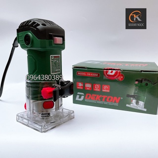 Máy phay gỗ cầm tay, soi gỗ, soi alu dekton dk-635m