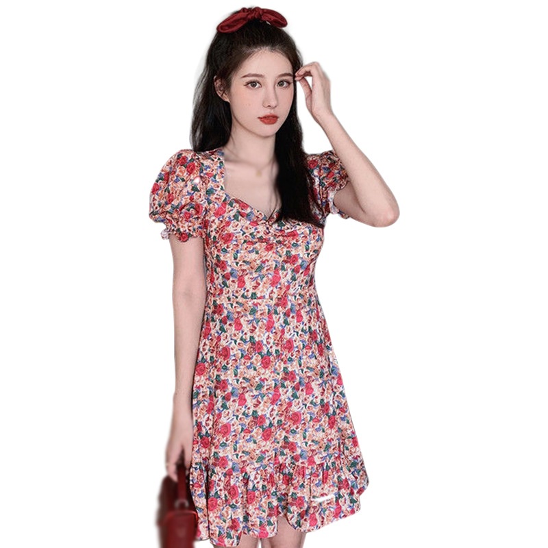 Đầm Tay Phồng Thời Trang Mùa Hè Gợi Cảm Dành Cho Nữ