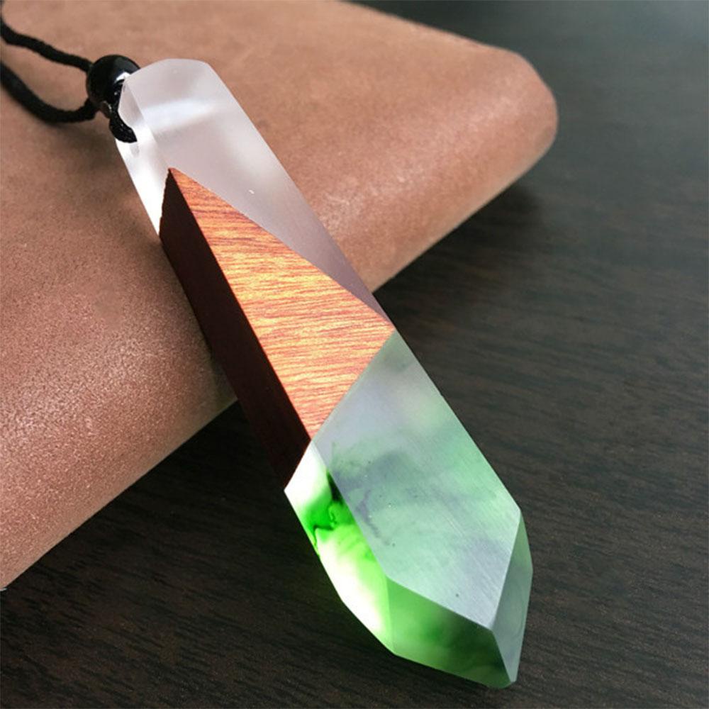 Vòng cổ Mặt Gỗ Resin Màu Sắc Ngẫu Nhiên Thời Trang Cho Nam Và Nữ