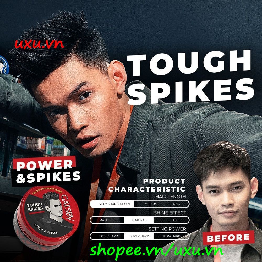 Wax Tạo Kiểu Tóc 75G Gatsby Đỏ Tough Spikes, Với uxu.vn Tất Cả Là Chính Hãng.