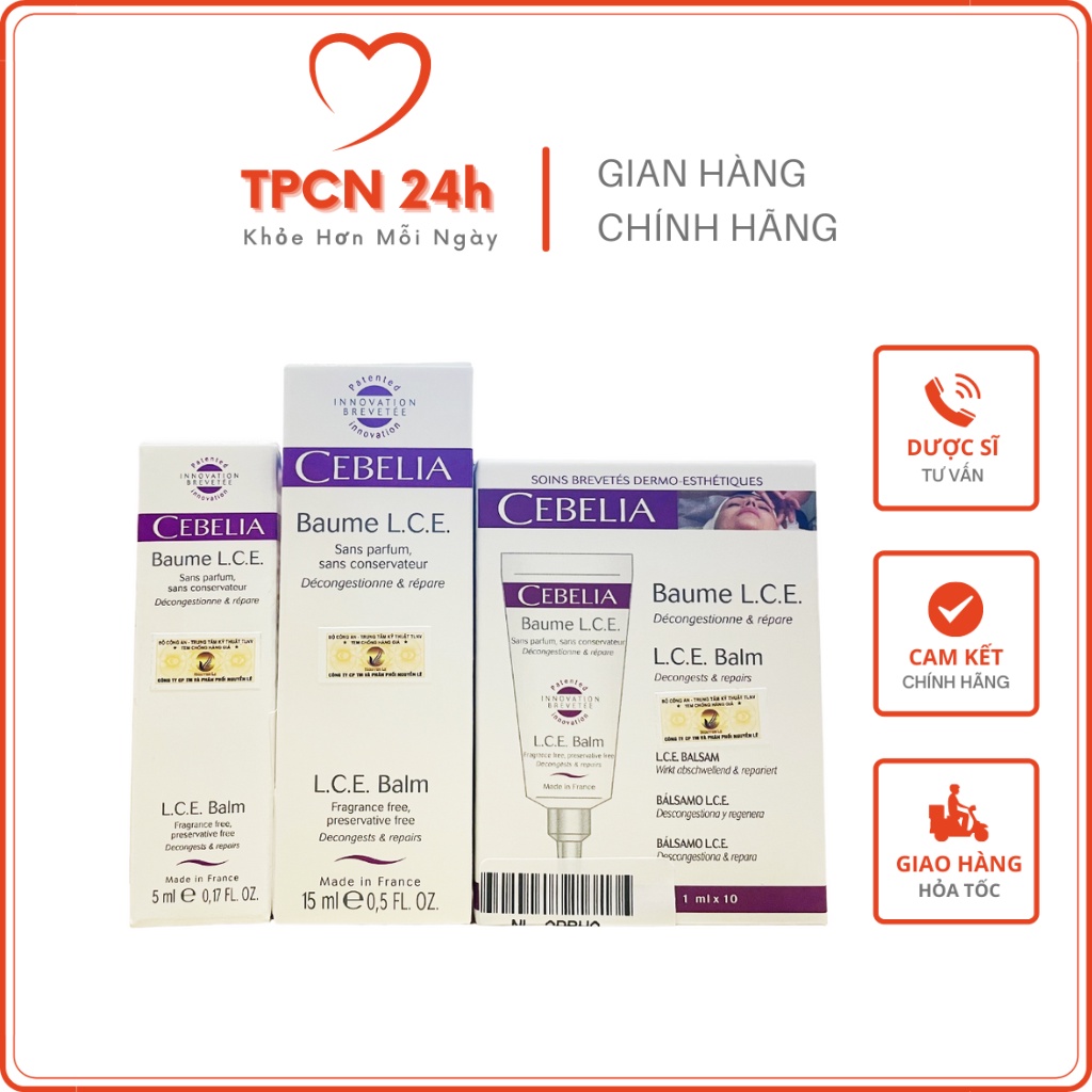 Cebelia LCE Balm - Gel làm lành vết thương, giảm thâm tím, phù nề