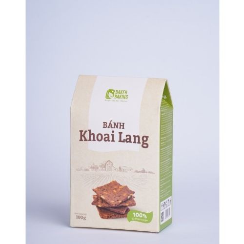 Bánh ăn kiêng Baker Baking khoai lang hỗ trợ ăn kiêng giảm cân không đường dành cho người ăn tiểu đường, eatclean