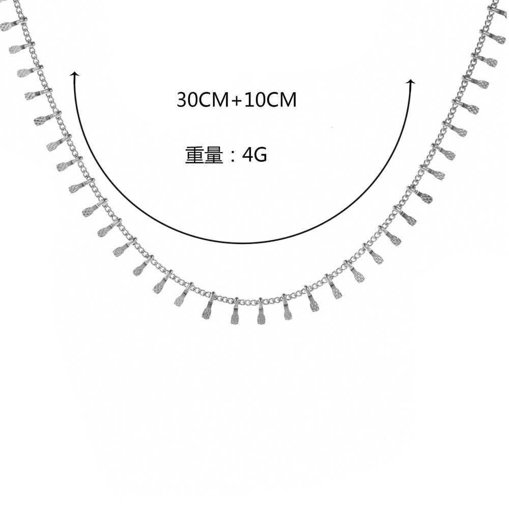 Set 2 Vòng cổ Chuỗi Hạt Trắng Đơn Giản Cho Nữ