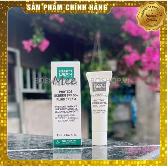 Kem chống nắng phổ rộng ngừa lão hóa cho mọi loại da MARTIDERM size mini 2ml | BigBuy360 - bigbuy360.vn