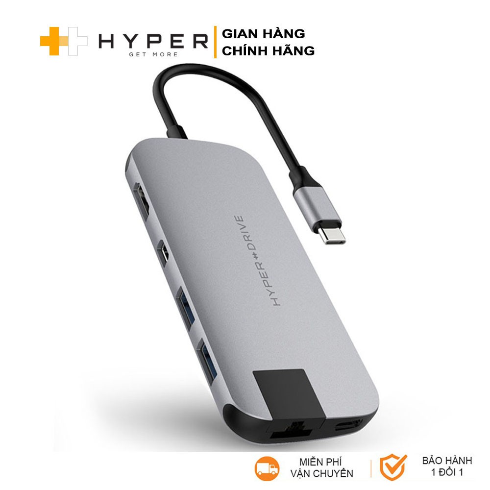 [𝐓𝐏𝐊] Cổng chuyển HyperDrive Slim 8-in-1 USB-C HUB cho Macbook & Devices