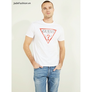 Áo Thun Nam Cotton 100% Cao Cấp Tay Ngắn Mặc Thoáng Mát Dày Dặn Classic Logo Tee - Màu Trắng - jf271