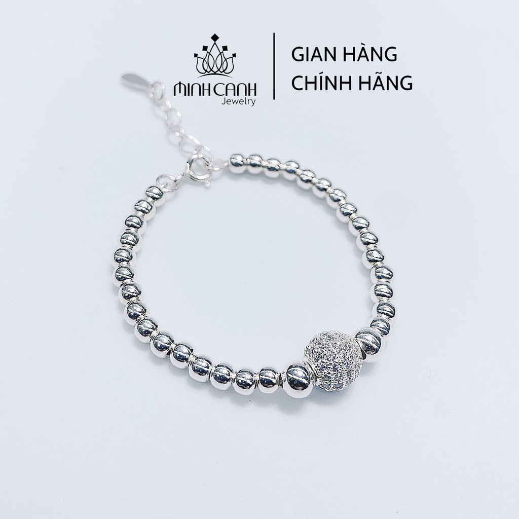 Lắc Bạc Cho Chuỗi Bi Mix Quả Cầu Đá - Minh Canh Jewelry