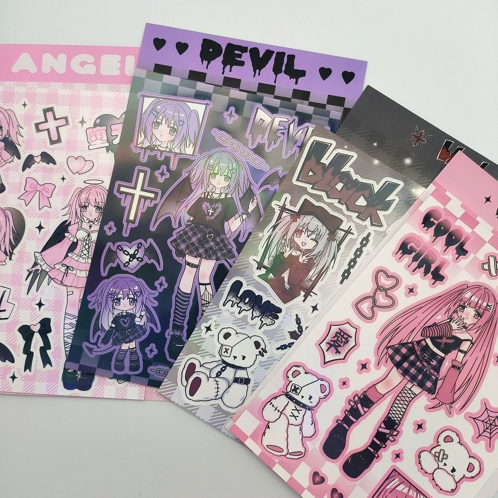 ❤Hàng Có Sẵn❤Sticker Dán Trang Trí Sổ Tay Hình Thiên Thần Hoạt Hình Đáng Yêu