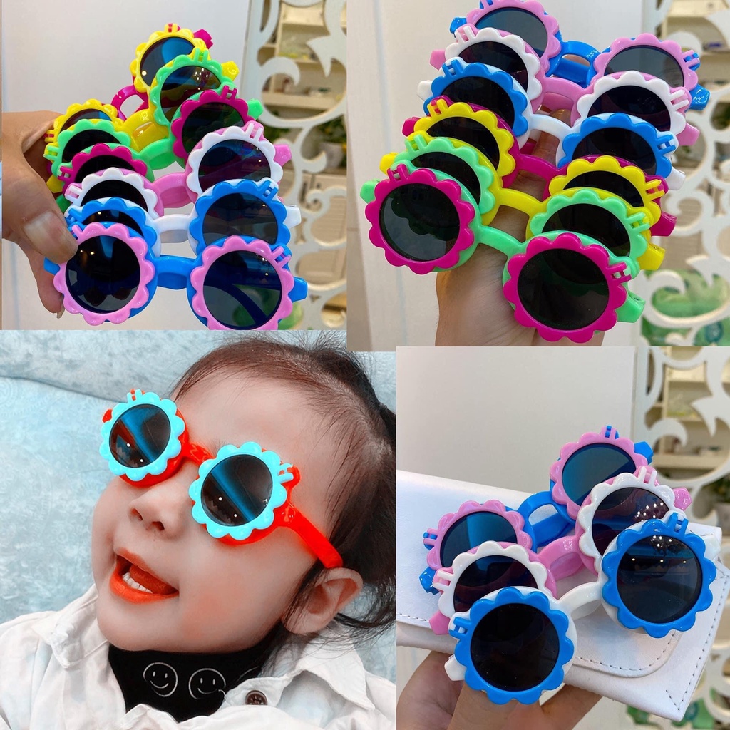 Kính Mắt Thời Trang Trẻ Em Chống Tia UV Gọng Có Nơ Dễ Thương Cho Bé