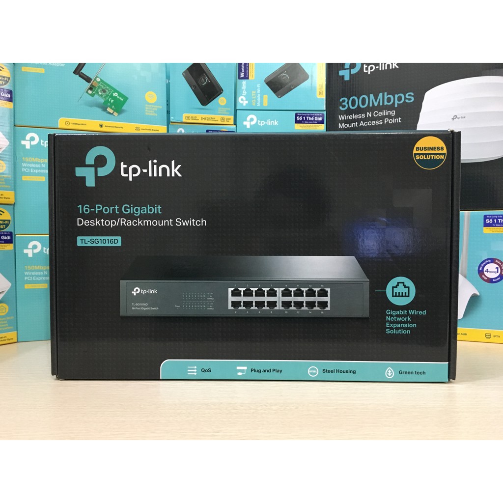 SWITCH TP-LINK TL-SG1016D 16 PORT GIGABIT DESKTOP/RACKMOUNT